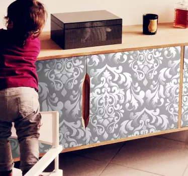 Vinilo mueble gris vintage de muebles - TenVinilo
