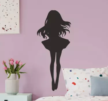 Vinilo para niñas chica anime - TenVinilo
