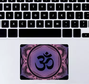 Vinilo decorativo touchpad símbolo ohm - TenVinilo