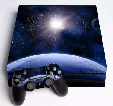 Vinilo para PS4 Galaxia espacial - TenVinilo