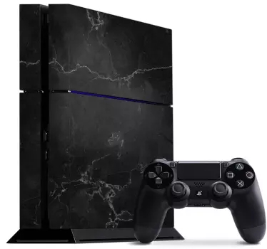 Vinilo para PS4 Ps4 mármol negro - TenVinilo