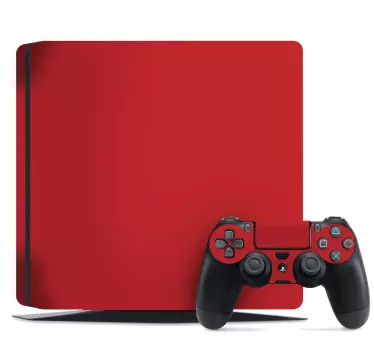 Vinilo para PS4 Ps4 rojo sólido - TenVinilo