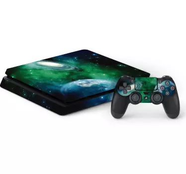 Vinilo PS4 y mandos del espacio - TenVinilo