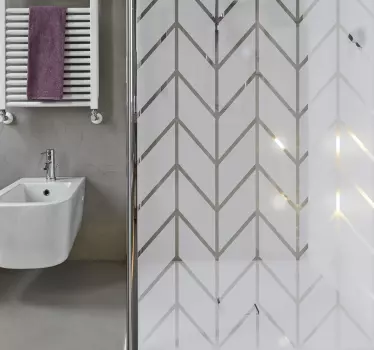 Vinilo para puerta de cristal geométrico - TenVinilo