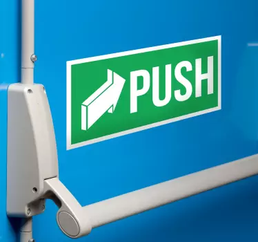 Vinilo para puerta push pull - TenVinilo