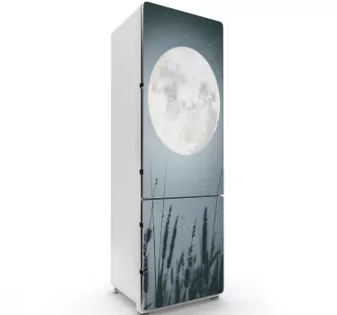 Vinilo para refrigerador de luna llena - TenVinilo