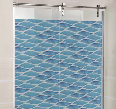 Vinilo para ventana de baño gotas de agua - TenVinilo