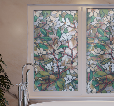 Vinilo para cristal ventana mosaico vidriera - TenVinilo