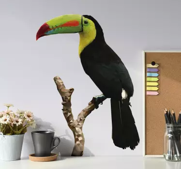 Vinilo decorativo de pájaro tucán  - TenVinilo