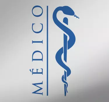 Vinilo pared icono medico - TenVinilo