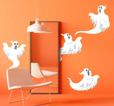 Pegatina Halloween pack de fantasma - TenVinilo