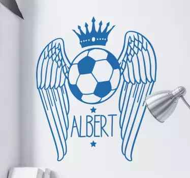 Vinilo pelota alada personalizable - TenVinilo