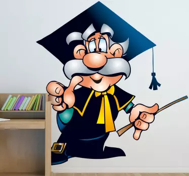 Vinilo personaje de graduación - TenVinilo