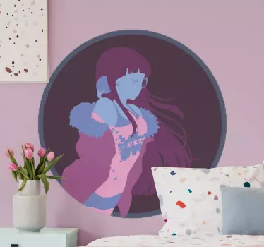 Vinilo personaje retrato de figura con estilo - TenVinilo