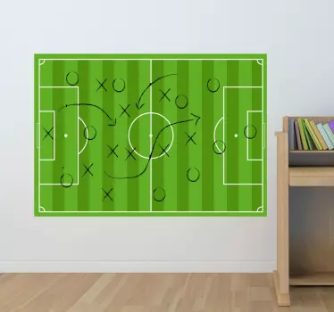 Vinilo pizarra vileda campo de fútbol - TenVinilo