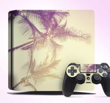 Vinilo de árbol paisaje palmera PS4 - TenVinilo
