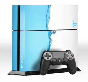 Vinilo Ps4 textura agua - TenVinilo
