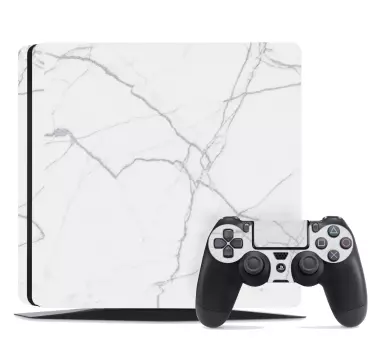 Vinilo PS4 textura mármol blanco - TenVinilo