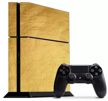 Vinilo textura oro para PS4 - TenVinilo