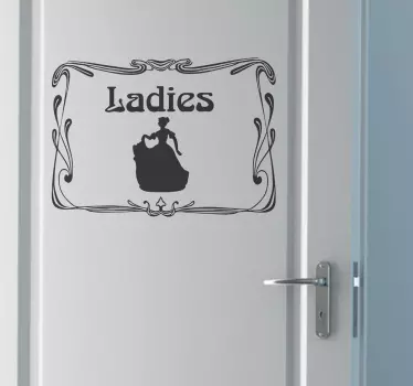Vinilo lavabo señales vintage para mujeres - TenVinilo