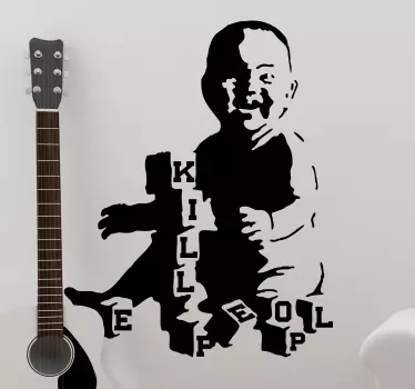 Vinilo silueta de niño feliz - TenVinilo