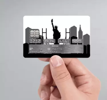 Pegatina para tarjeta de crédito New York - TenVinilo