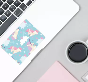 Vinilo para trackpad de portátil de unicornio - TenVinilo