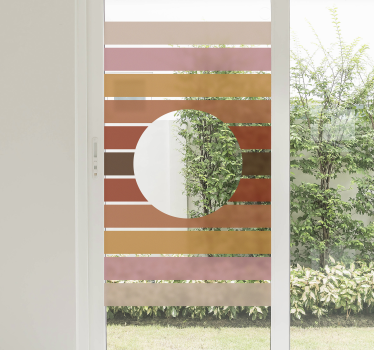 Lámina adhesiva para ventana Sol vintage - TenVinilo