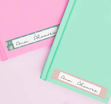 Vinilos adhesivos personalizados para libreta  - TenVinilo