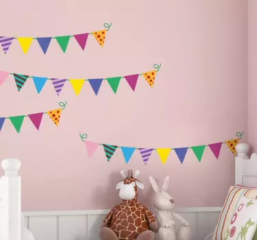 Vinilos de banderines para fiesta - TenVinilo