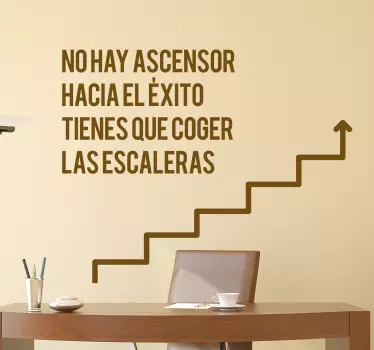 Vinilo frase motivadora sobre éxito - TenVinilo