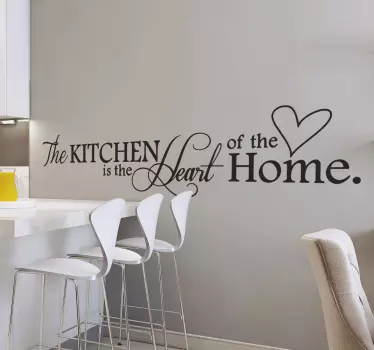 Vinilos para cocina heart of the home - TenVinilo