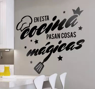 Vinilo para cocina cosas mágicas - TenVinilo