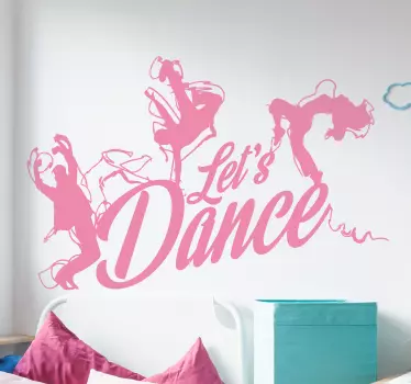 Vinilos para dormitorios juveniles dance - TenVinilo