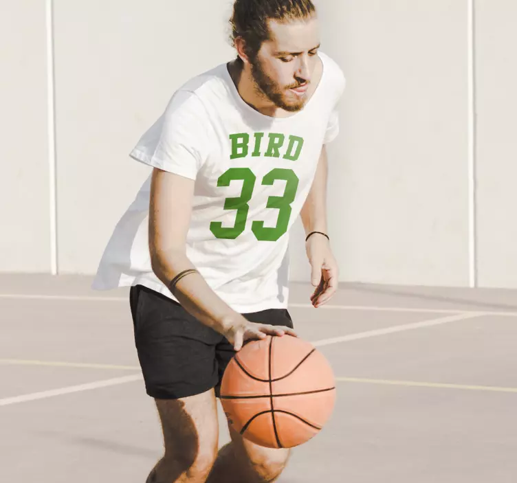 Larry bird 33 camiseta personalizada - TenVinilo