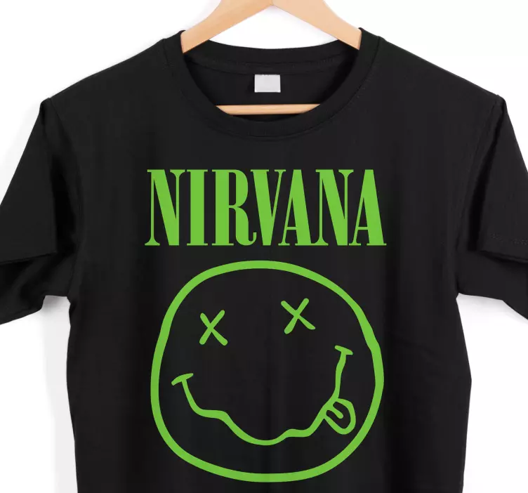 Nirvana logo camiseta personalizada - TenVinilo