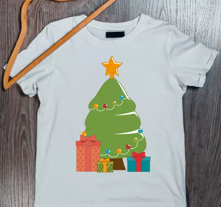 Camiseta navideña Dibujos animados de árbol de navidad - TenVinilo