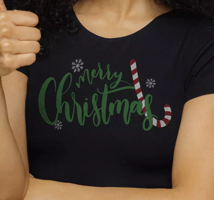 Camiseta navideña dulces de navidad - TenVinilo