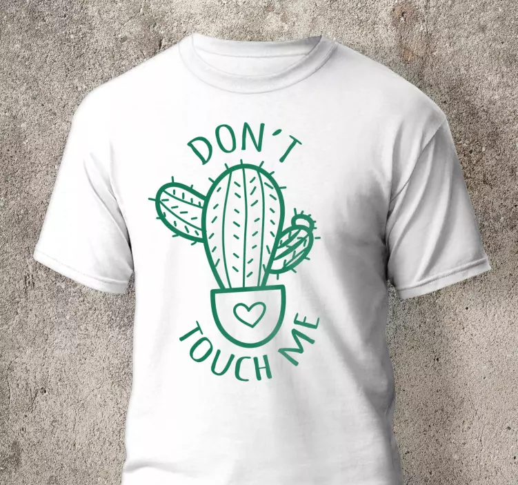 Camiseta personalizada divertida frase de cactus - TenVinilo