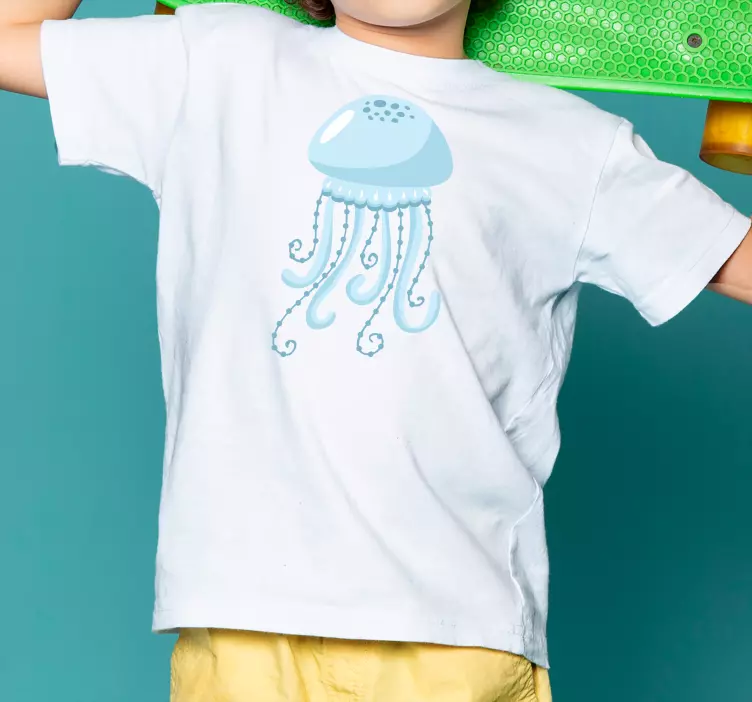 Camiseta infantil Criaturas marinas medusas azules - TenVinilo