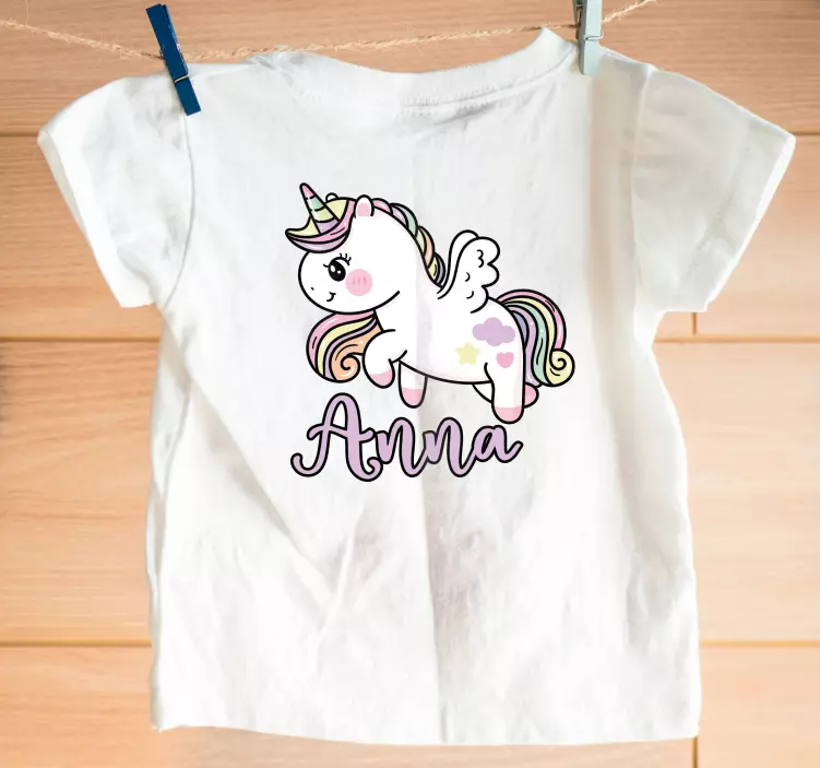 Camiseta infantil Unicornio mágico dibujos animados - TenVinilo