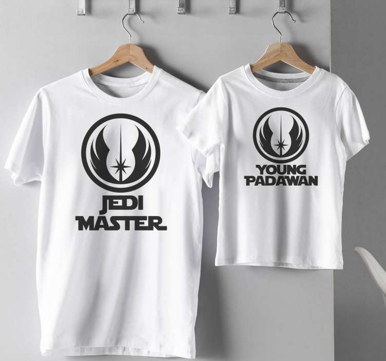 Camiseta padre e hijo Maestro jedi - TenVinilo