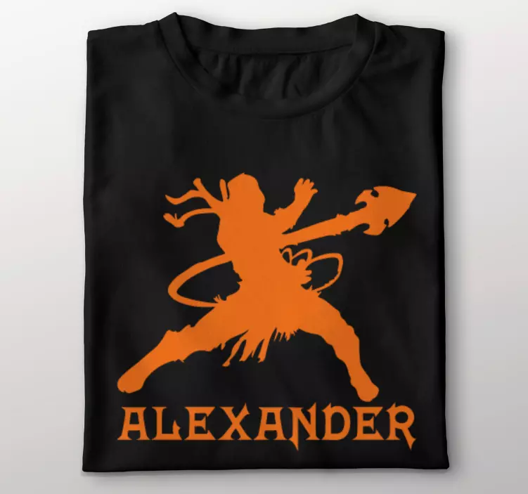 Remera guerrero con nombre - TenVinilo