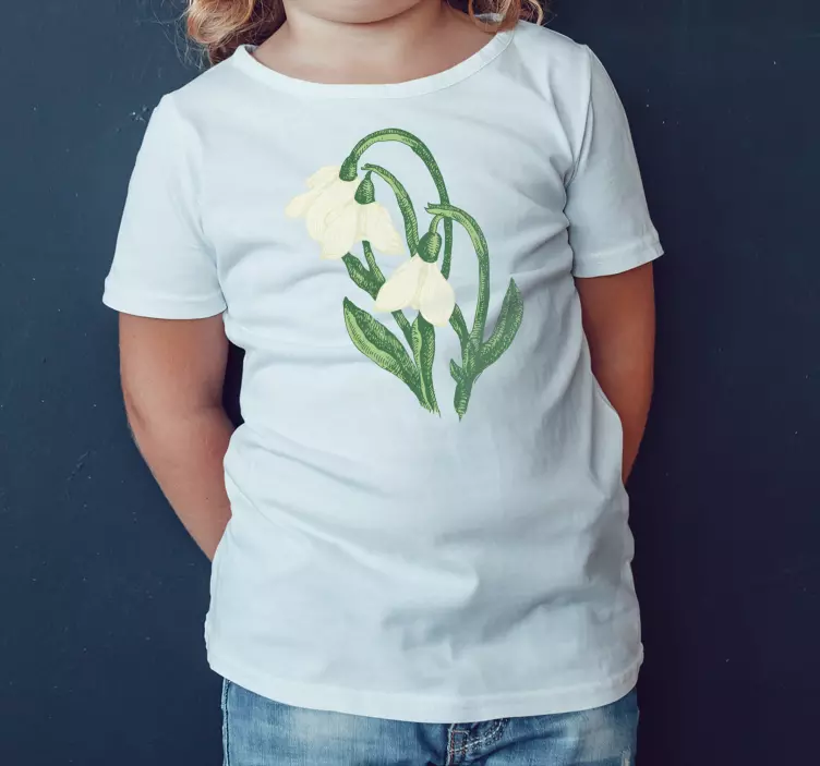 Remera flor blanca de primavera - TenVinilo