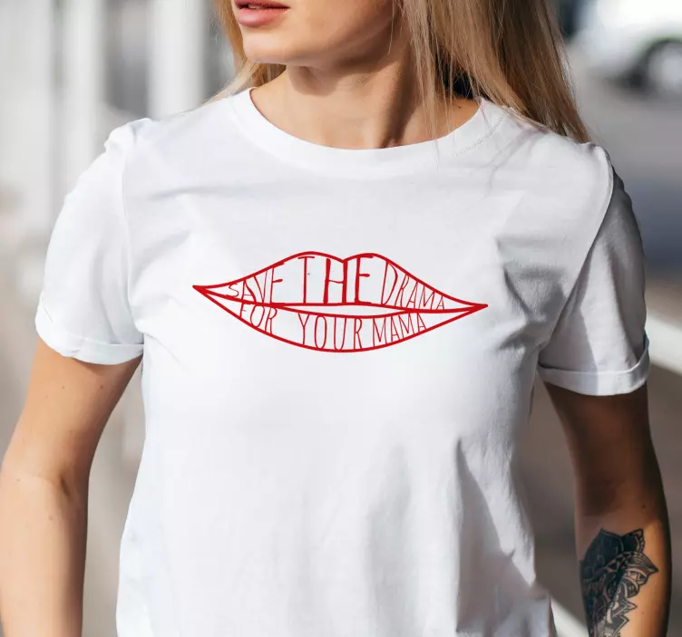 Remera save the drama for your mama - TenVinilo