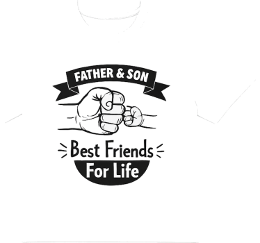 Camisetas padre e hijo choque de puños paternos - TenVinilo