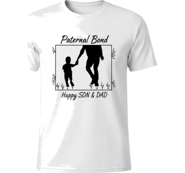 Camisetas padre e hijo camiseta vínculo paternal - TenVinilo
