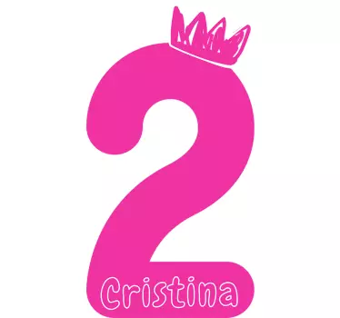 Body bebé cumpleaños con nombre y número - TenVinilo
