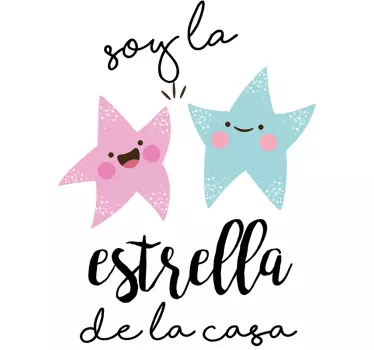 Body bebé soy la estrella de la casa - TenVinilo