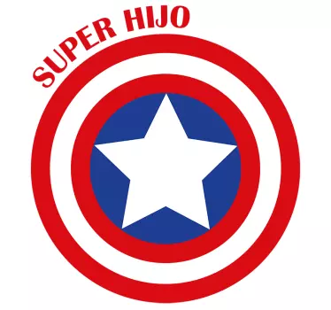 Camisetas para padres e hijos héroe capitán américa - TenVinilo